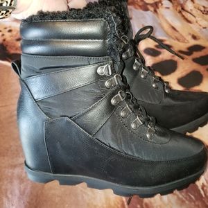 Womens wedge booties
